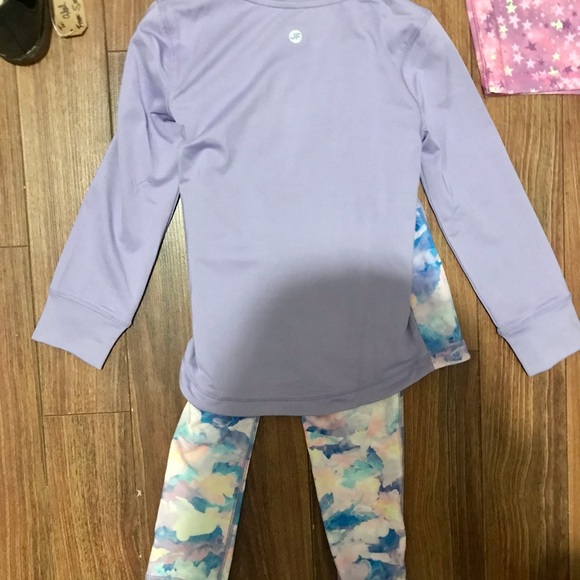 Size 4/5 Gymnastic Girls Zip Up Track Jacket Matching Leggings and Shorts Lot - Picture 3 of 5